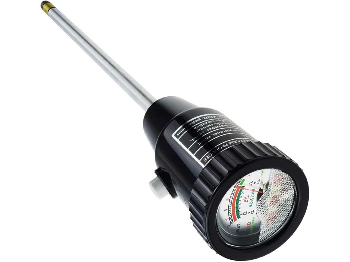 Medidor De Umidade Do Solo, Ph E Luz, Sonda À Prova D Água Para Plantas Interior Exterior, Sensor Eletrodo