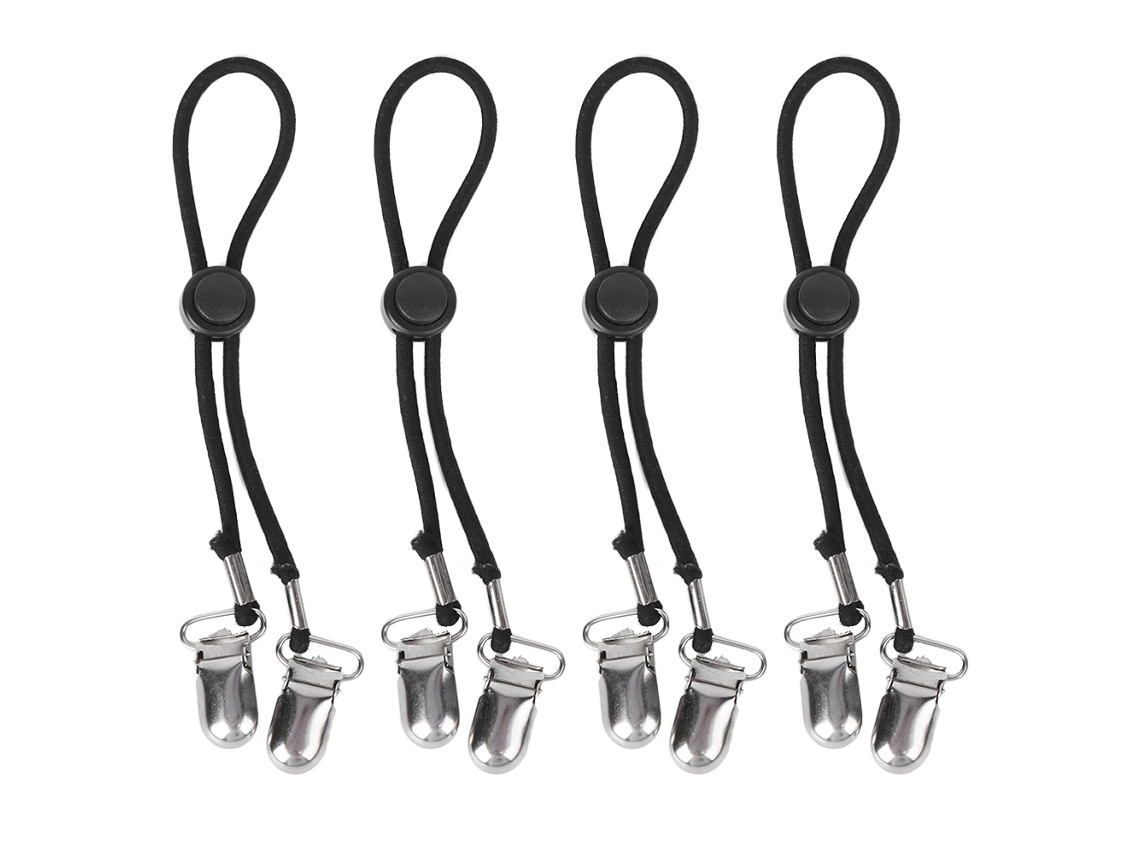 4pcs Correas Antideslizantes Para Sábanas Colchón Ajustables Clips Elásticos De Sábanas (negro)