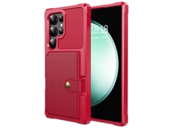 Capa Protetora Anti-queda Para Celular Montada Em Caminhãosuporte Para Cartão Sim Veicular Vermelho, Compatível Com Samsung S23 Fe