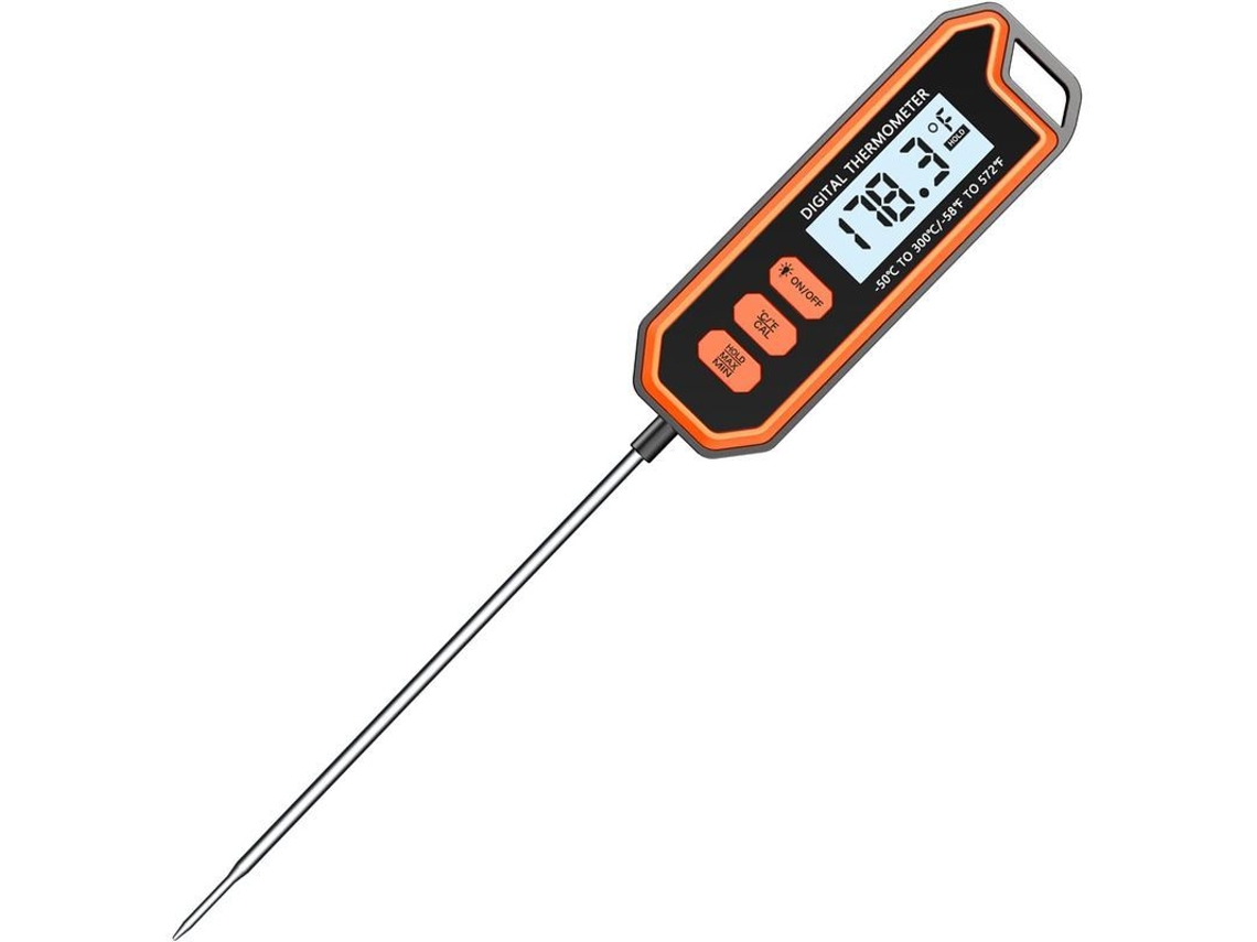 2026 termômetro Digital de Carne com Tela Lcd, Função Hold e Alta Precisão para Cozinha