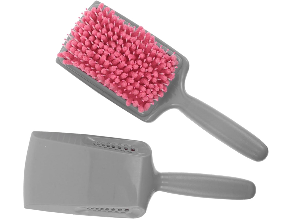 Conjunto De 2 Escovas Cabelo Toyandona Em Plástico Rosa, Pente Absorvente Para Cabelos Secos E Danificados, Cuidado