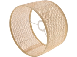 Decoração Rústica Quadrada Em Rattan Trançado E27 Para Sala De Estar Ou Jantar, Ø 22 Cm X A