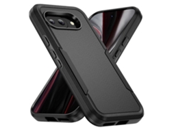 Capa Protetora De Pc Tpu De Nível Militar Para Google Pixel 9a - Preta