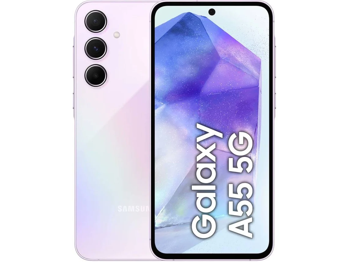 Smartphone SAMSUNG Galaxy A55 5G (6.6'' - 8 GB - 256 GB - Lavanda)