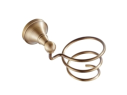 Suporte Espiral Para Secador De Cabelo, Parede Cabelo Em Latão.