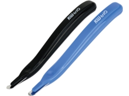 Lurelia Passa-cabos De Mesa, Pack De 2, 15,5 Cm, 1,5 Cm, Metal, Resistente, Magnético, Preto, Azul