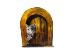 Decal Parede Buraco De Rato Decorativo Para Cozinha Lar Bonito