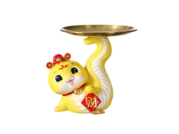 Especial Sudeste Asiático Prato Sapo Ano Serpente Decorativo