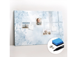 Quadro Magnético Decorativo Esboço De Plantas Para O Escritório Espelharte (90x60 Cm)