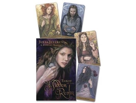 Livro tarot of the hidden realm de julia jeffrey (inglês)