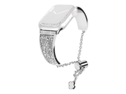 Pulseira De Metal Compatível Com Apple Watch Series 9, 8, 7, 41 Mm / 6, 5, 4 Se , Se (2023), Se 40 Mm / 3, 2, 1, 38 Mm Vledary (2022)