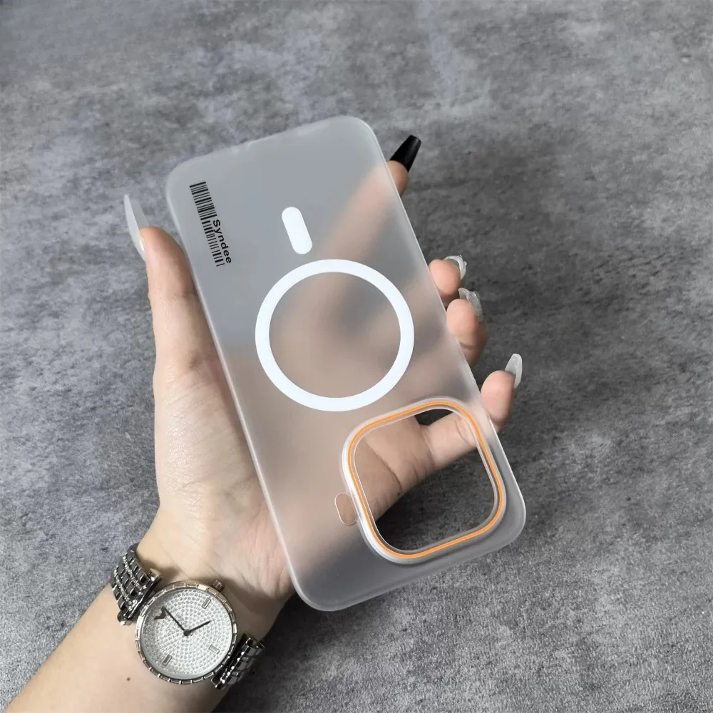 (branco, Xiaomi 15 Pro) Capa Magnética Fosca Semitransparente Para Celular, Compatível Com Magsafe, Capa Protetora À Prova De Choque.