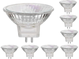 Lurelia Pack De 8 Lâmpadas Halógenas Mr16 Gu5.3 35w 12v, Regulável, Sem Cintilação, Para Spots