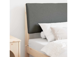 Vidaxl Cabeceira Estofada Cinza Escuro 90 Cm