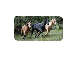 Capa Flip Para Iphone 17 Com Estampa De Cavalos