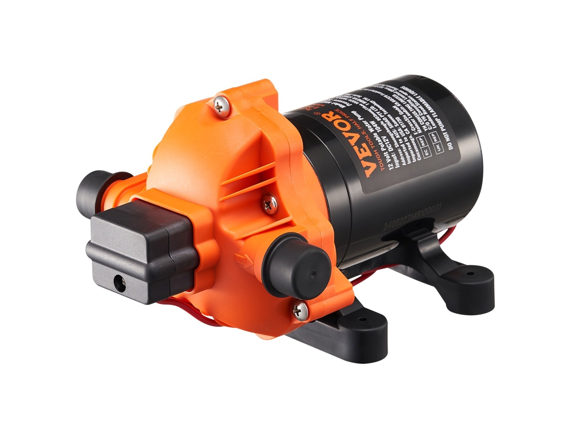 Bomba de Diafragma VEVOR 12V 3 5 Gpm 13 25 L/Min Interruptor de Pressão Da Bomba de Água de 3 Câmaras