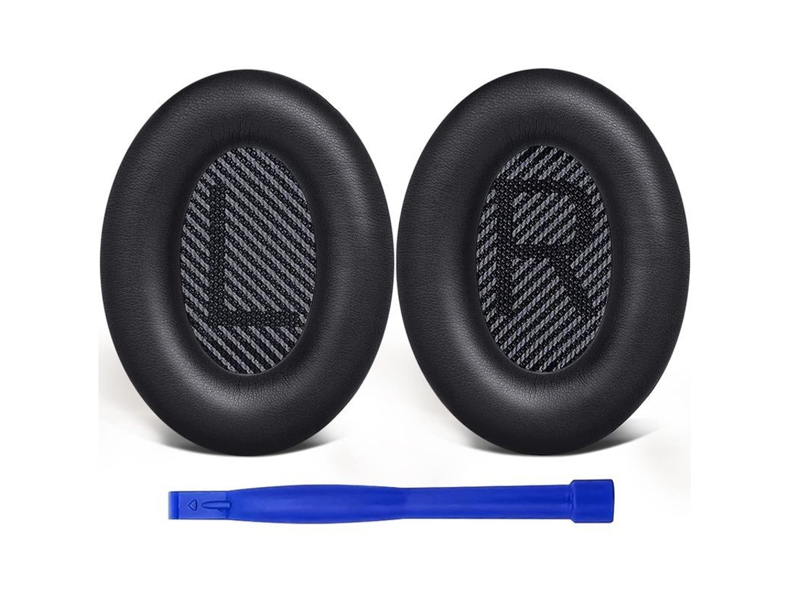 2026 almofadas de Ouvido Substitutivas para Fones Bose Qc35 Qc35 Ii com Couro Macio e Isolamento de Ruído Preto