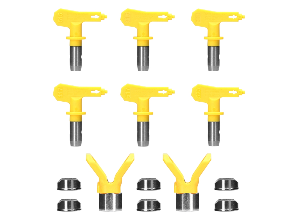 Conjunto de bicos de pintura airless para pulverizadores reversíveis - Acessório para máquina de pulverização