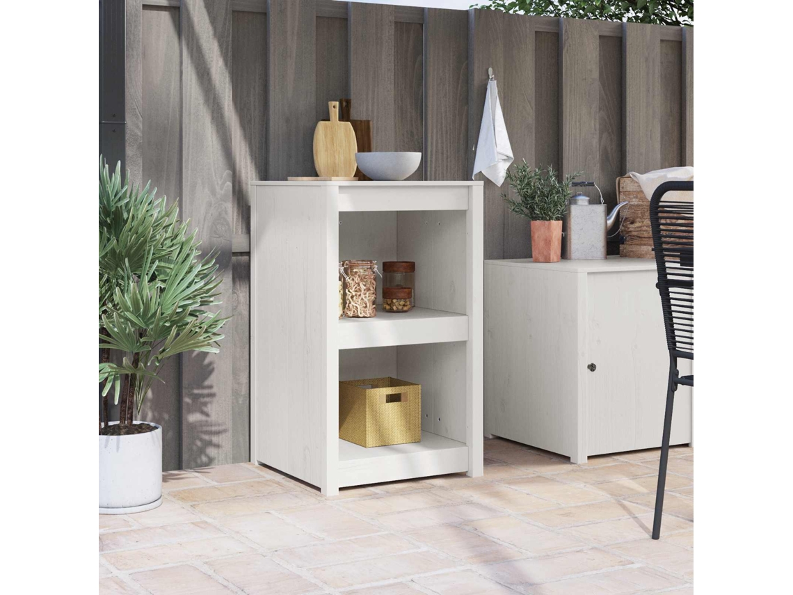 Vidaxl Armário De Cozinha Com Prateleira Meppel Branco 55 X 55 X 92 Cm