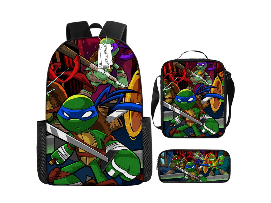 Conjunto de Três Peças Da Mochila KOHREE Teenage Mutant Ninja Turtles