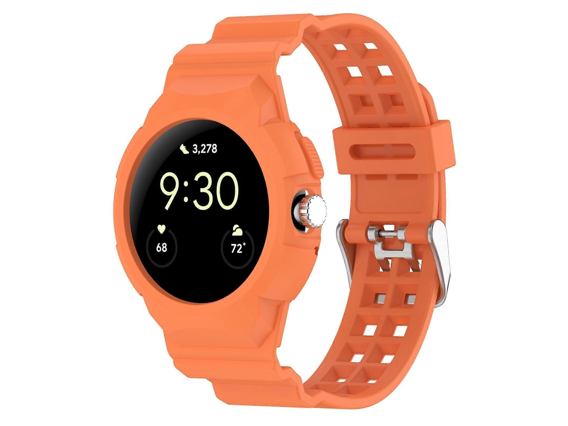Pulseira De Silicone Integrada E Totalmente Fechada Para Google Pixel Watch