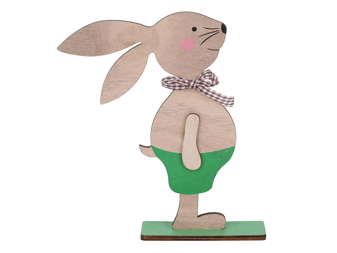 Coelhos de Madeira Fofos Decorações de Páscoa Casa Festa