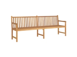 Vidaxl Banco De Jardim 228 Cm Madeira De Teca Maciça