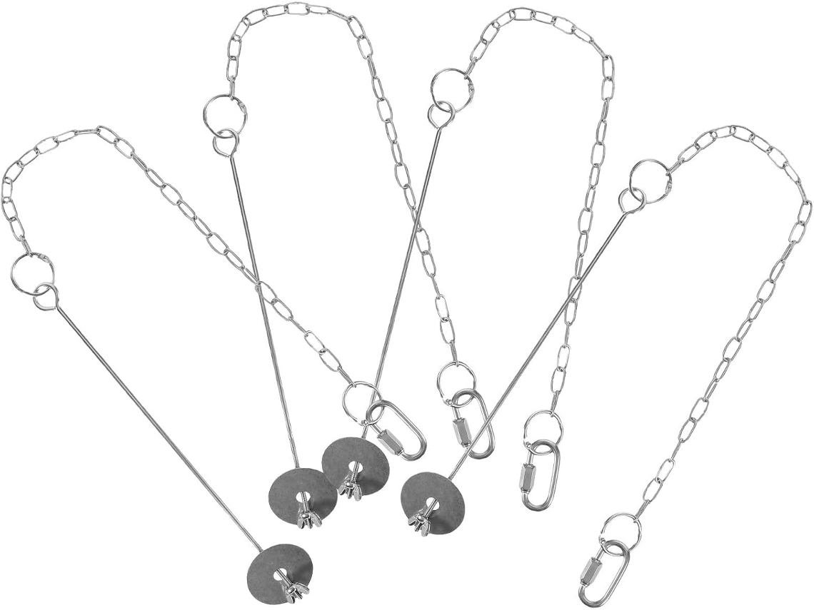 Inoomp Alimentadores de Pássaros Suspensos com Garfos para Frutas em Aço Inoxidável, 4 Peças, À Prova de Ferrugem, como CHABERLU