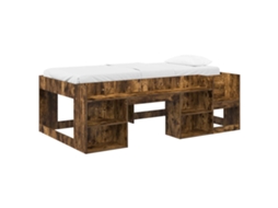 Estrutura de Cama Infantil com Armazenamento Carvalho Fumado MAISON EXCLUSIVE