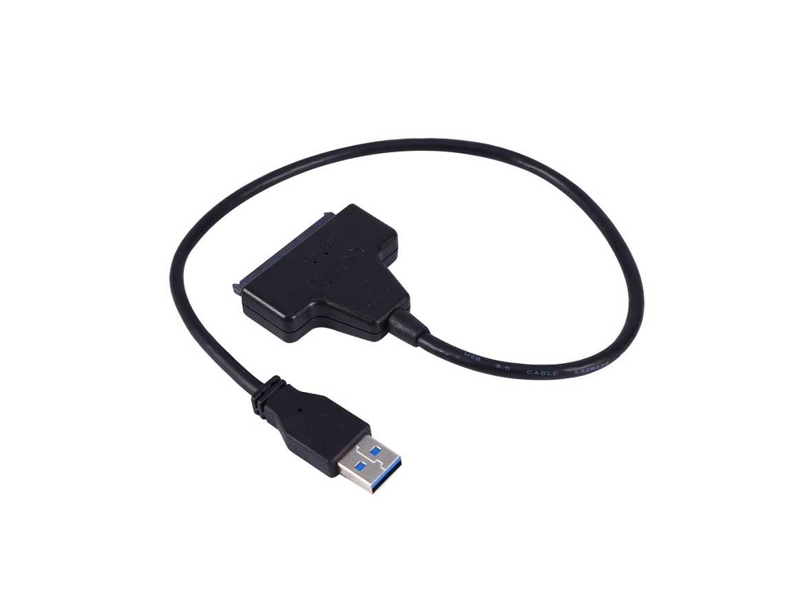 Cabo adaptador de alimentação USB 3.0 para SATA de 22 pinos para HDD e SSD de 2,5 polegadas, dourado