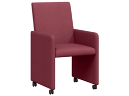 Conjunto 2 Cadeiras De Jantar Vidaxl Vermelho Tecido (57 X 66 X 94 Cm)