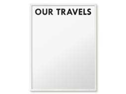 Magnetic Wall Board Our Travels For The Office Espelharte (60x80 Cm)