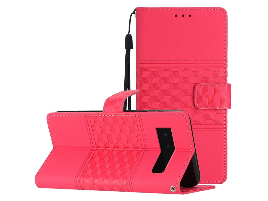 Capa De Couro Com Estampa De Diamante E Cordão Para Google Pixel 6
