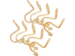 Conjunto de 10 ganchos conectores GOKOCO, banhados, para fixar cabides, resistente, antiderrapante