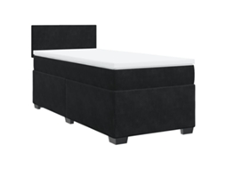 Cama com Molas/colchão 80x200 Cm Veludo Preto MAISON EXCLUSIVE