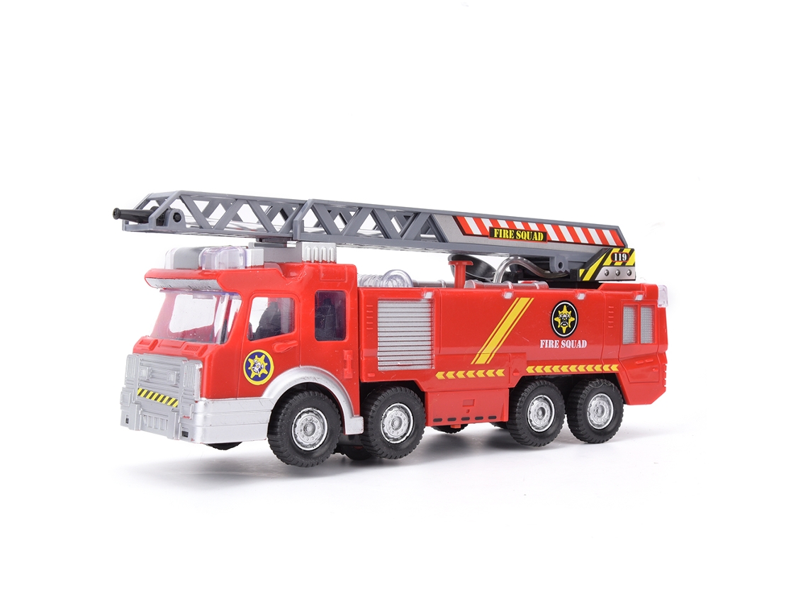 Ats modelo de Caminhão de Bombeiros com Escada Aérea Mini Simulação Brinquedo de Carro para Crianças