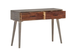 Mesa Consola MAISON EXCLUSIVE 110x35x75 Cm em Mangueira Maciça Áspera Cinzento