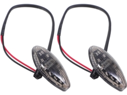 Conjunto de 2 luzes intermitentes de alta visibilidade, à prova d'água e resistentes às intempéries.