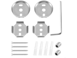 Conjunto De Suportes Para Toalha Em Aço Inoxidável Com Ferragens, Incluindo Suportes E Fixadores Para Banheiro