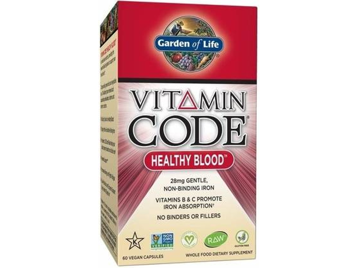 Suplemento Alimentar GARDEN OF LIFE Vitamin Code Healthy Blood (60 cápsulas vegetais)