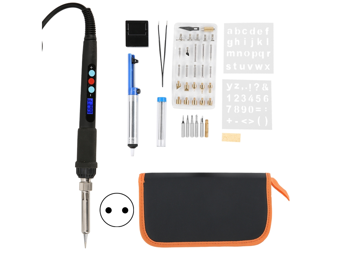 Kit de Punzón Eletrônico com Tela 42 Peças S/MARCA