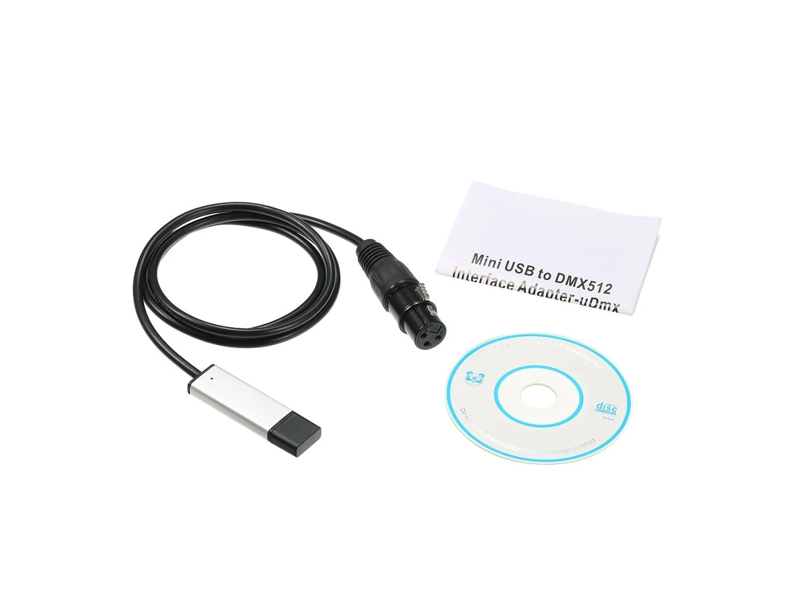 Usb To Dmx512 Interface Adapter, Supports Win10 Computer Stage Lighting Dimming Control, Eoocoo