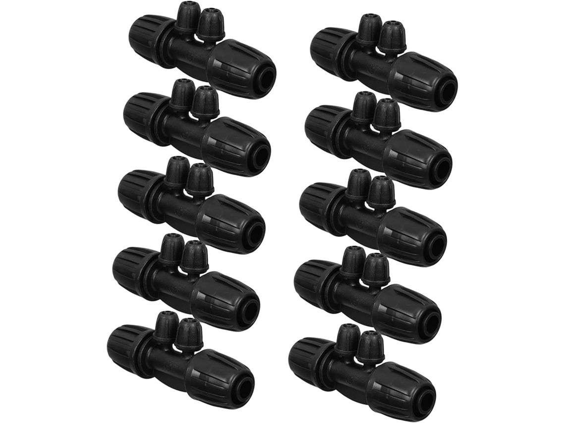 Conjunto De 10 Conectores Irrigação Por Gotejamento Com Encaixe