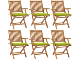 Folding Chair, Folding Chairs Vidaxl Verde Madeira (n/a)