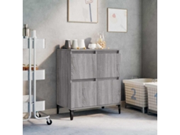 Vidaxl Aparador 60x35x70 Cm Derivados De Madeira Cinzento Sonoma