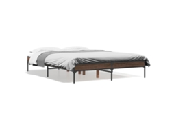 Bed Frame, Bed Frames Vidaxl Marrom Madeira Processada (120 X 200 Cm)