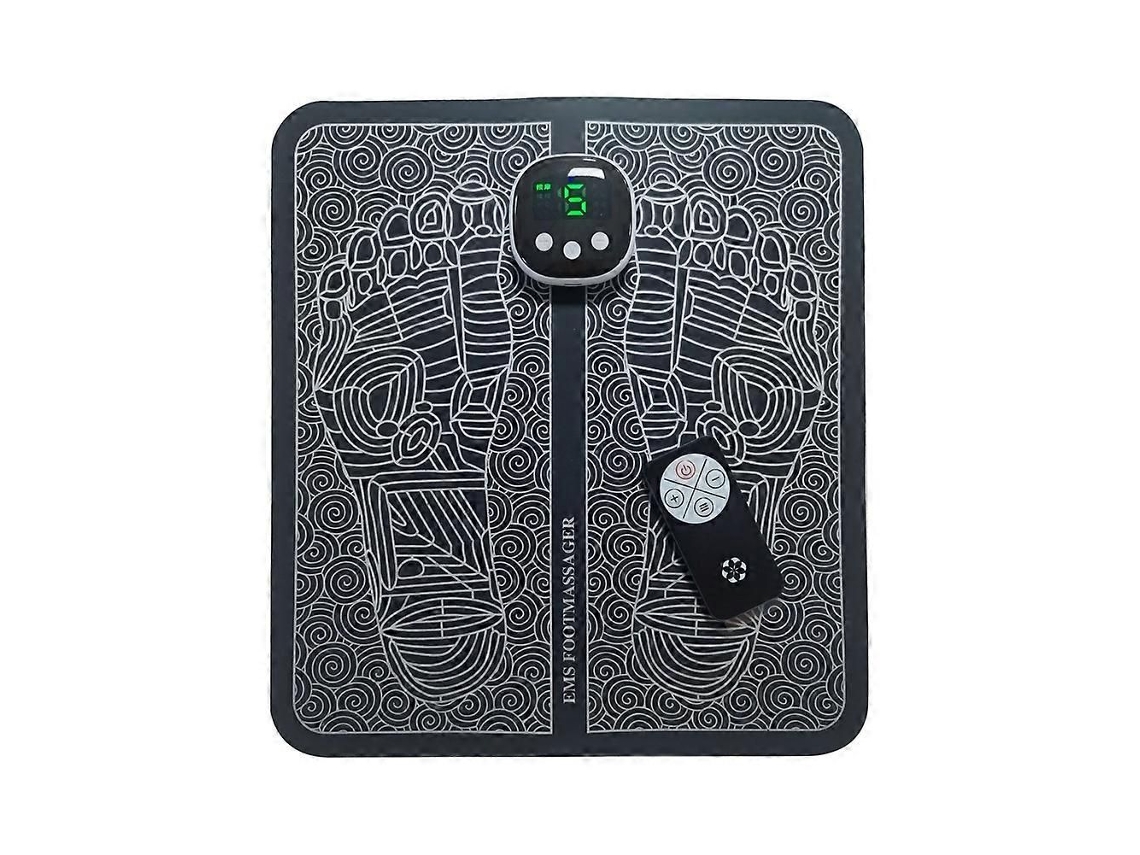 Tapete Massageador Para Os Pés Com Estimulador Ems Alívio Da Dor E Melhora Do Desempenho Muscular.