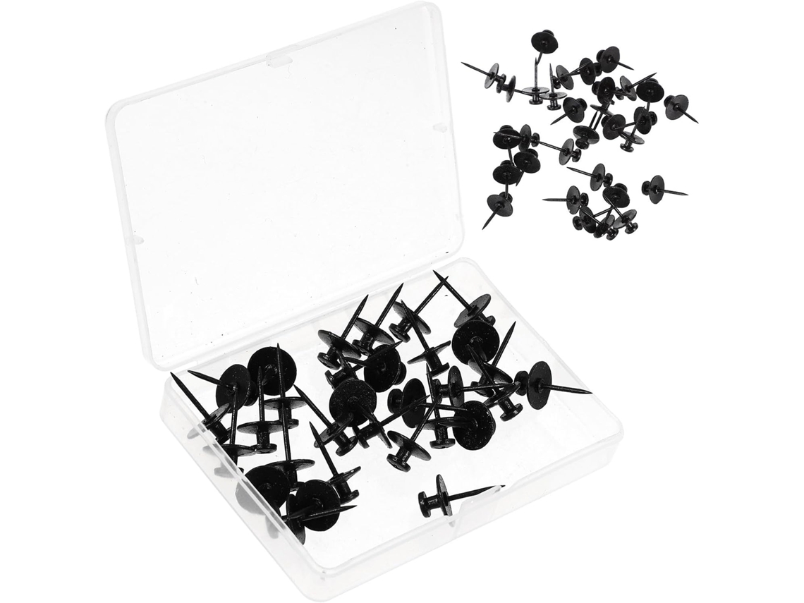 Yardwe Metal Tachinhas Para Cortiça Quadros, 30 Unidades, Cabeça Chata, Design Multiuso Para Fixar Fotos E Mensagens Em