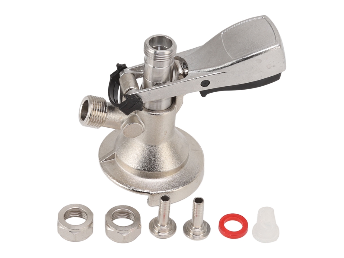 Conector Barril Cerveja Inox Dispenser Torneira