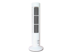 Ventilador De Torre Usb Laxiscreed, Compacto, Com Duas Velocidades E Modo Oscilante